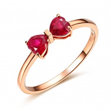 Bow Ruby Ring 